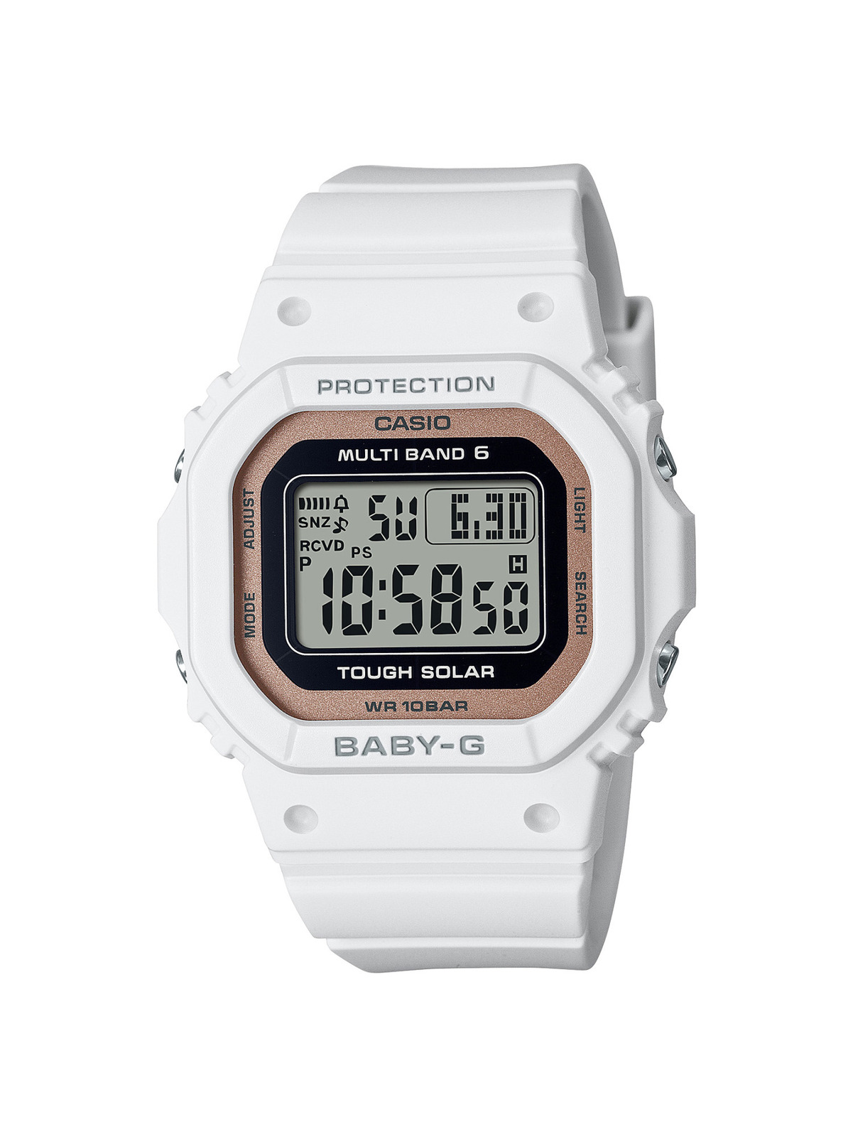 BABY-G新作腕時計“ホワイト×ピンクゴールド”の春色で、スクエアとラウンドの2型を用意｜写真2