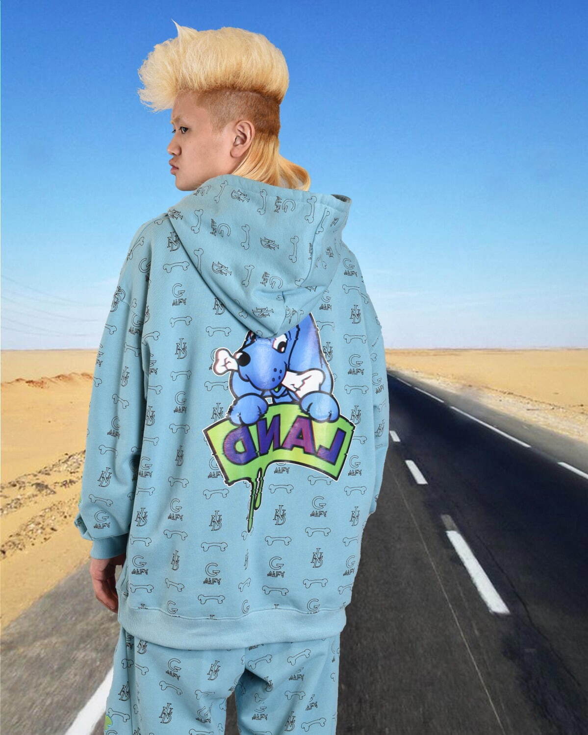 galfy ガルフィー milkboy コラボ セットアップ ジャージ LAND