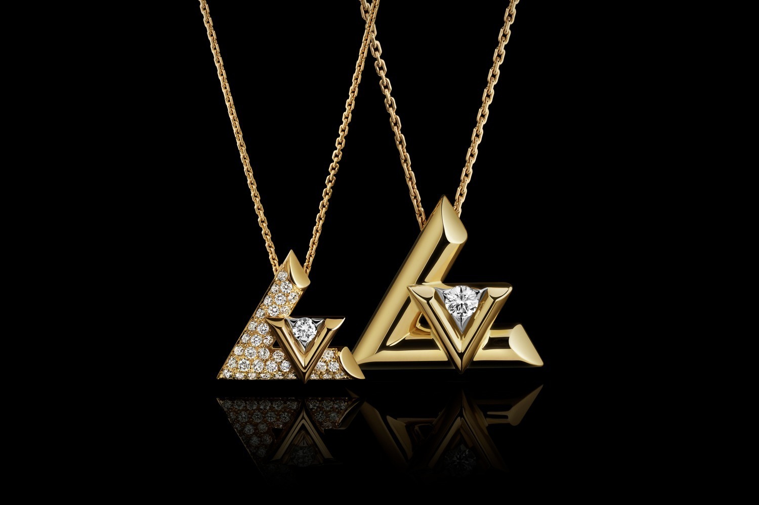ルイ・ヴィトン「LV ヴォルト」新作ファインジュエリー、ダイヤモンドパヴェを配したペンダントなど