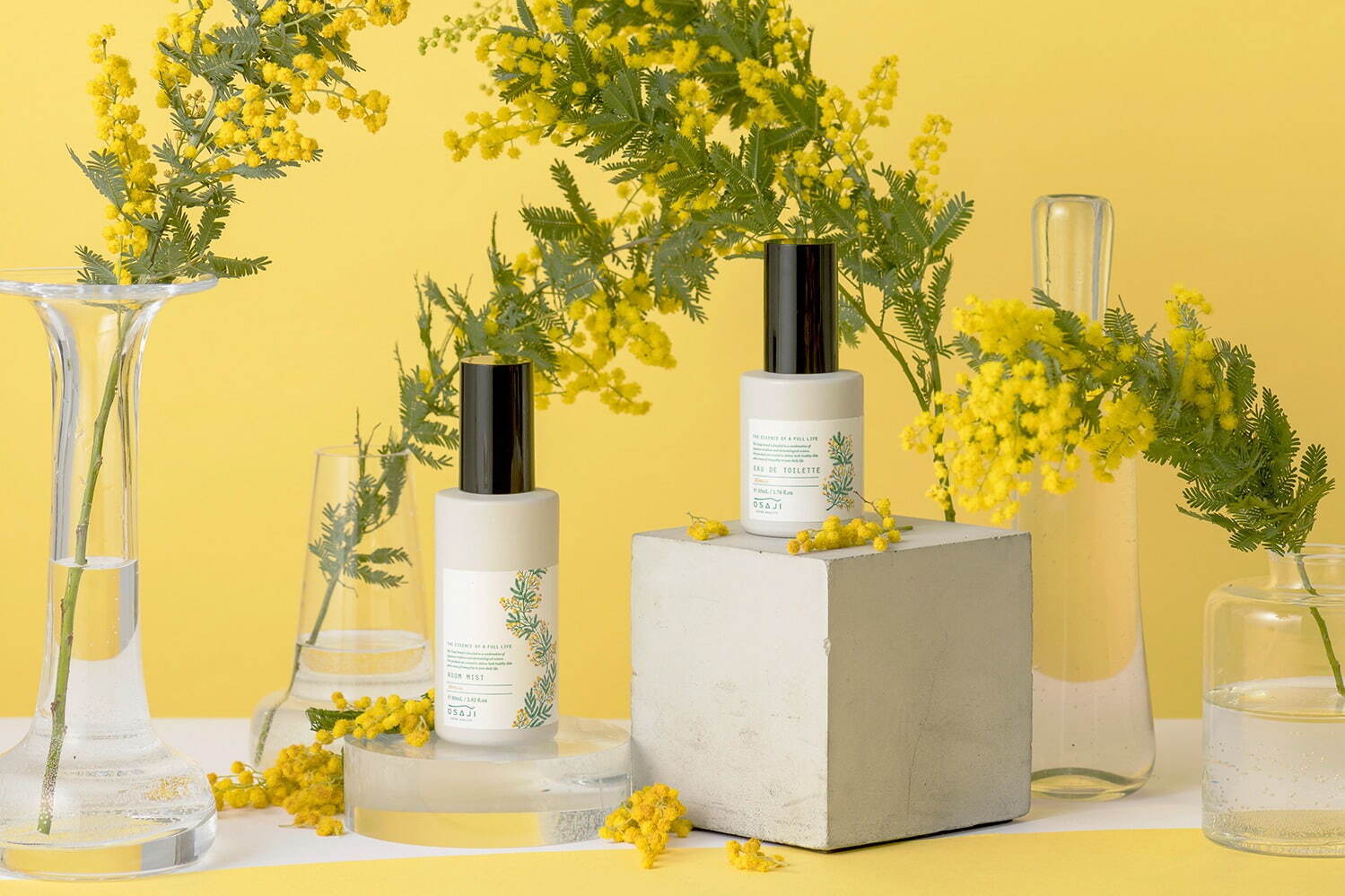 オサジ2023年春フレグランス、“ミモザの香り”のオードトワレ＆ルームミスト