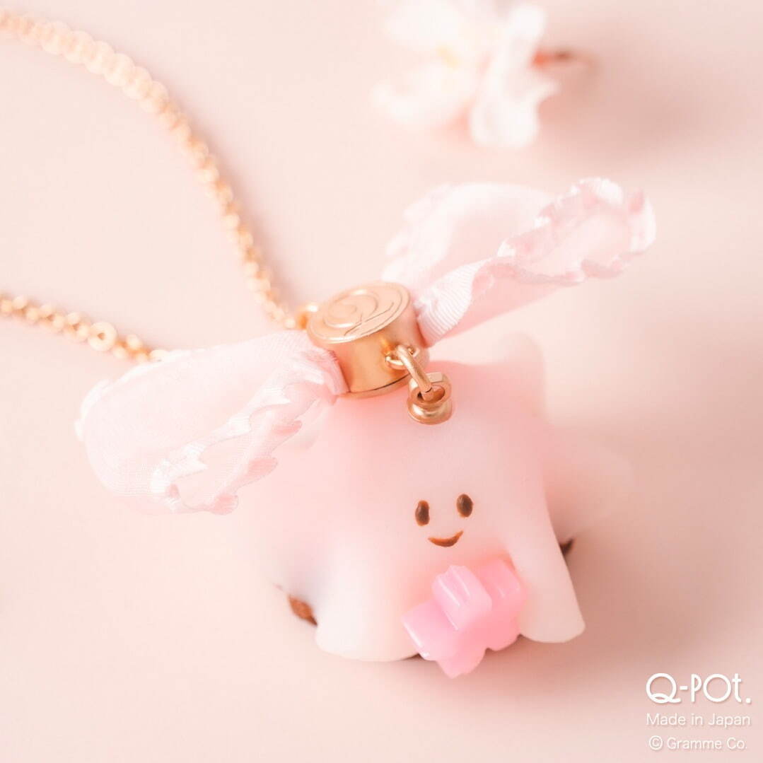 Q-pot.の春限定アクセサリー、桜色に染まった「オバケちゃん