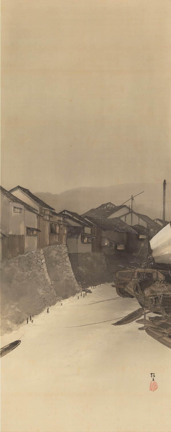 木島櫻谷 《泊船》 1915年(大正4年) 個人蔵 ［通期展示］
