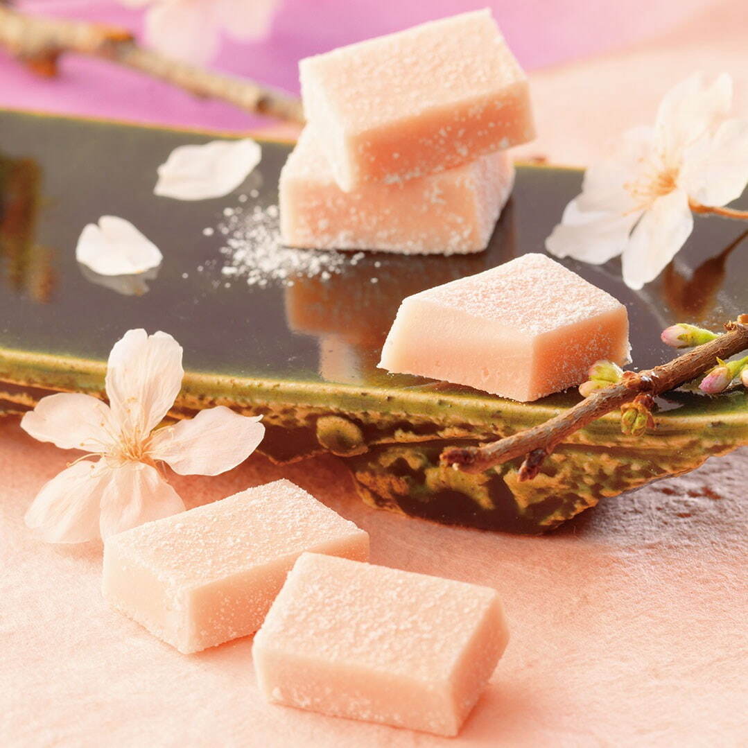 ロイズの桜スイーツ、“桜×チーズ”生チョコレートやドライチェリー＆アーモンドたっぷりの板チョコ｜写真1