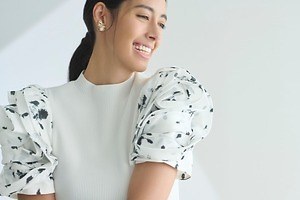 セルフォード×ハナエモリのコラボ第3弾、“花びらスリーブ”ニットやオケージョンドレスなど