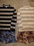 ts(s) "Border Striped Cotton*Linen Long Sleeve T-Shirt" 1