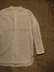 TOUJOURS"Band Collar Long Shirt-Cotton Dobby Chambray Cloth" 2