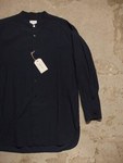 TOUJOURS"Band Collar Long Shirt-Cotton Dobby Chambray Cloth" 4