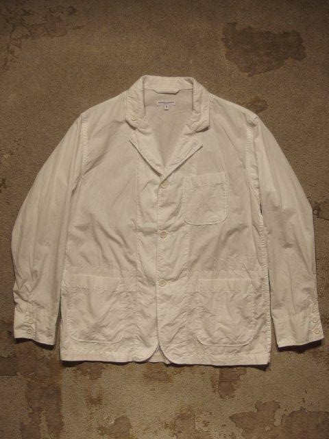 Engineered Garments "Loiter Jacket - Pima Poplin/White" 1