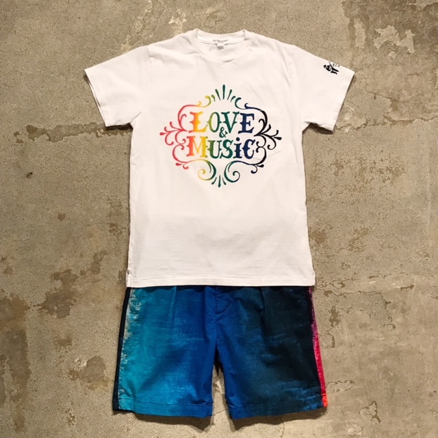 EG×SUNRISE MARKET別注T-Shirt"LOVE&MUSIC/White" - 画像2枚目