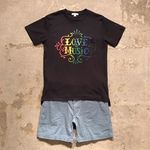 EG×SUNRISE MARKET別注T-Shirt"LOVE&MUSIC/Dk.Navy" 2