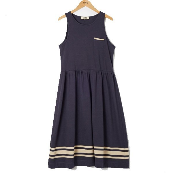 YMC / Engineered Stripe Jersey Dress 1
