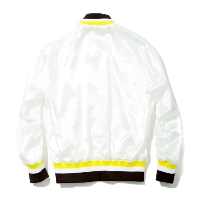 soe / SATIN TEAM JACKET  Off White - 画像2枚目