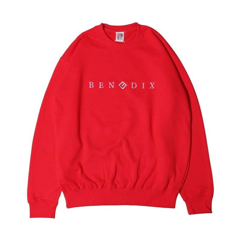 RPLC / EMBROIDERED BENDIX CREW NECK RED 1