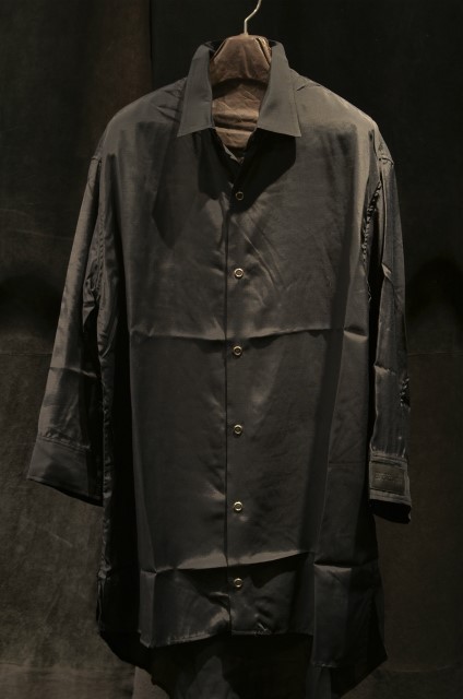 羽織るシャツ7分袖 レーヨン100% - 画像1枚目