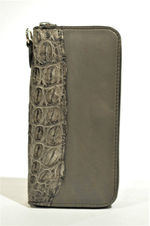 GUIDIオイルレザー財布に クロコダイルを装飾した限定生産！ 1