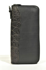 GUIDIオイルレザー財布に クロコダイルを装飾した限定生産！ 2