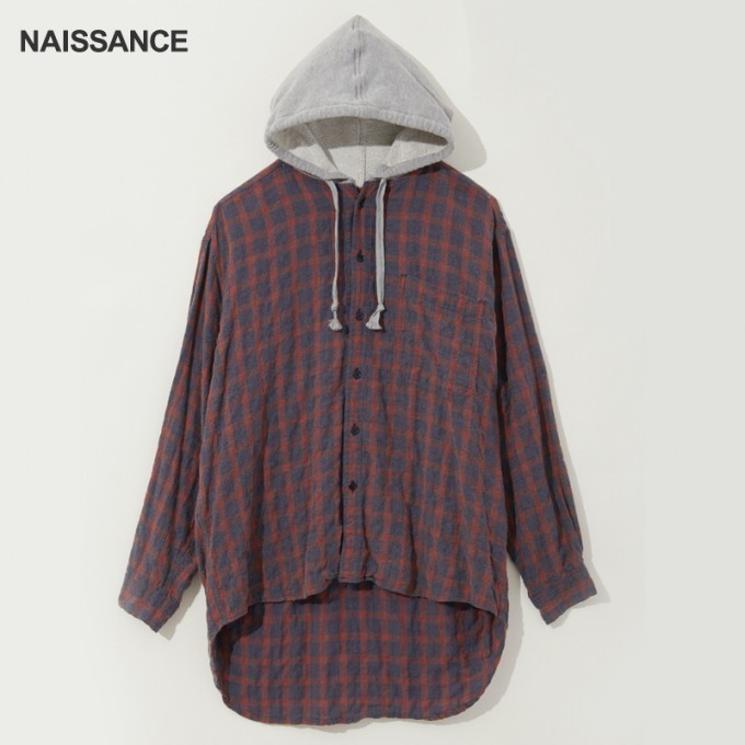 NAISSANCE Plaid Shirt Parka 1