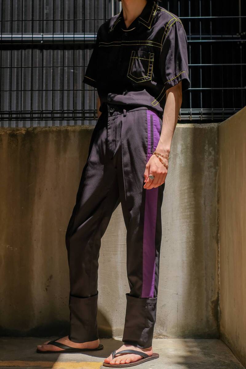 YUKI HASHIMOTO SIDE LINED TROUSERS - 画像1枚目