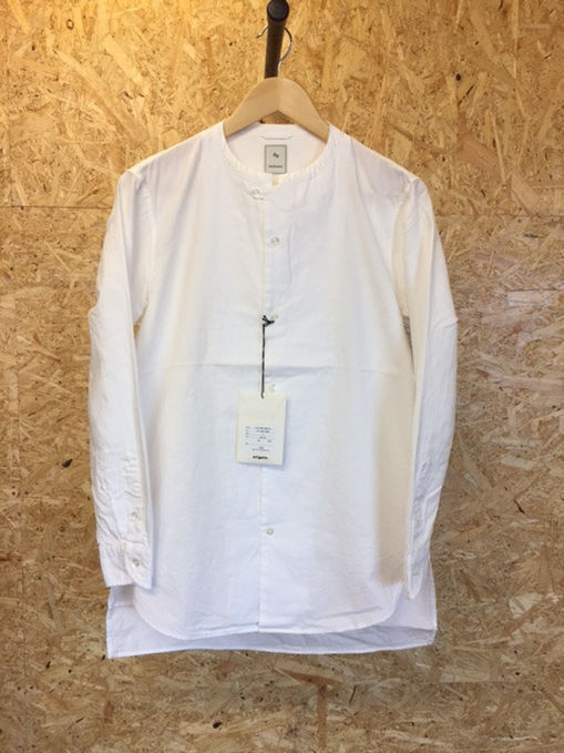SQ HEM BAND COLLAR SHIRT