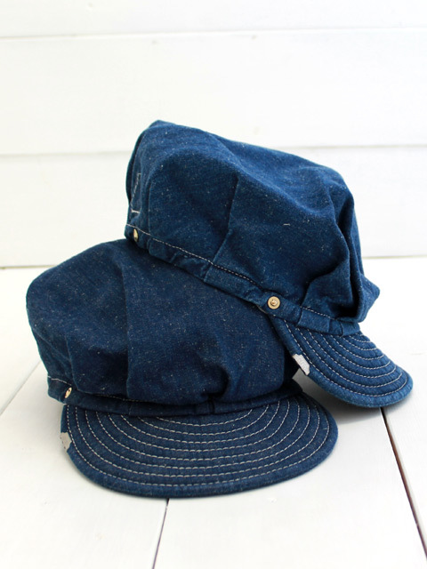 N*8様 新品！ANACHRONORM×DECHOべれー帽！！！ ANACHRONORM BEAT INITIAL CAPS by DECHO [INDIGO DENIM 