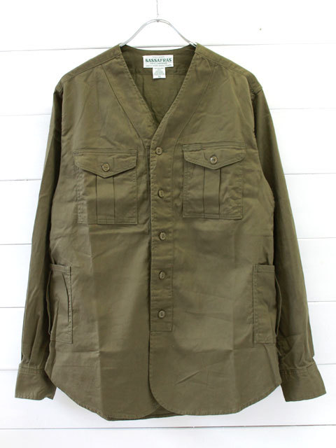 SASSAFRAS(ササフラス) B.S.GARDENIA HALF CHINO / OLIVE