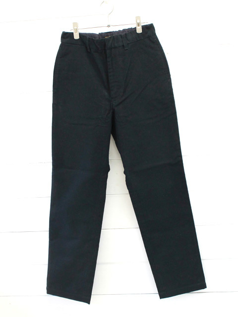 A VONTADE (アボンタージ)Cotton Melton Easy Trousers / INK BLACK 1