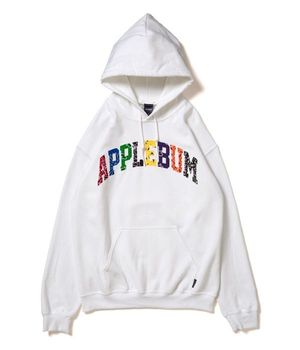 APPLEBUM Bandanna Logo Sweat Parka [White]