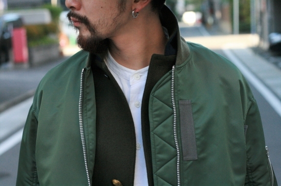 sacai man 2018 A/W COLLECTION〉Ma-1 Blouson - ラウンド