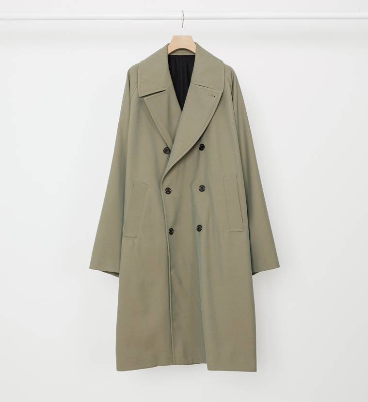 MARKAWARE (マーカウェア)｜TRENCH COAT KHAKI -ORGANIC WOOL SURVIVAL 