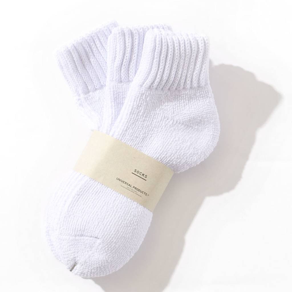 UNIVERSAL PRODUCTS (ユニバーサルプロダクツ)｜3P PILE SOCKS WHITE 1