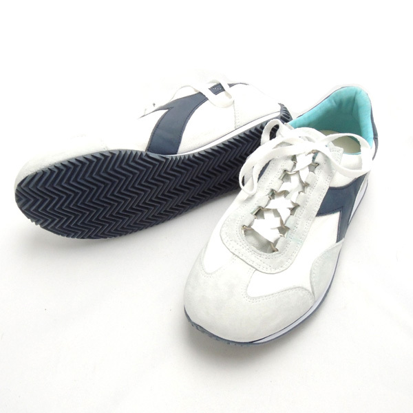 diadora heritage(ディアドラヘリテージ）　equipe sw 12　ホワイト×ブルーエボニー - 画像3枚目