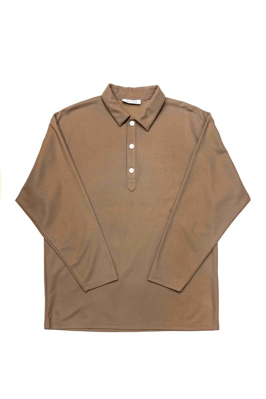 2019SS Jersey Long Polo Shirt 1