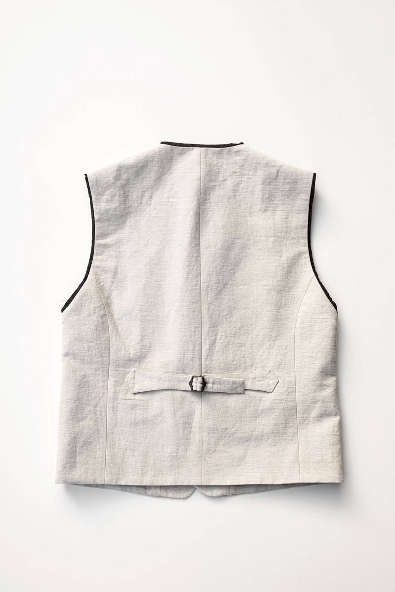 french linen gilet - 画像2枚目