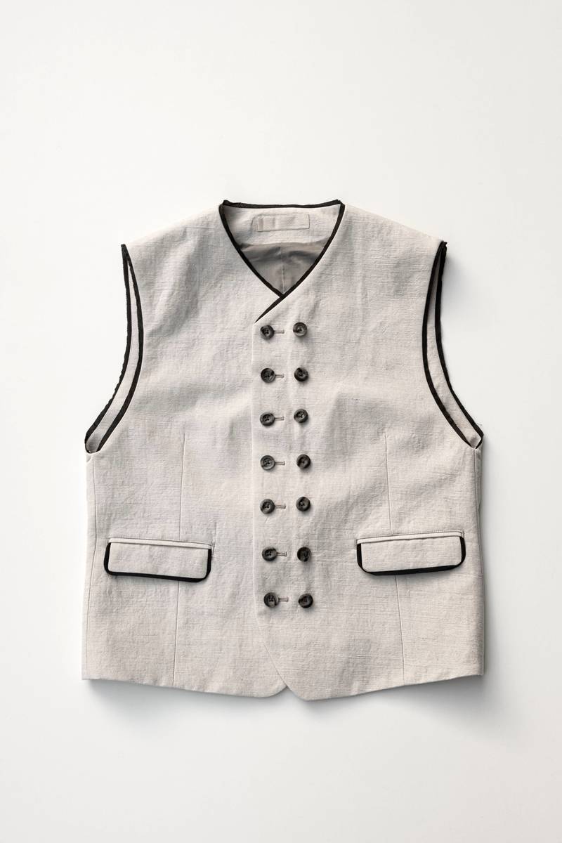 french linen gilet 1