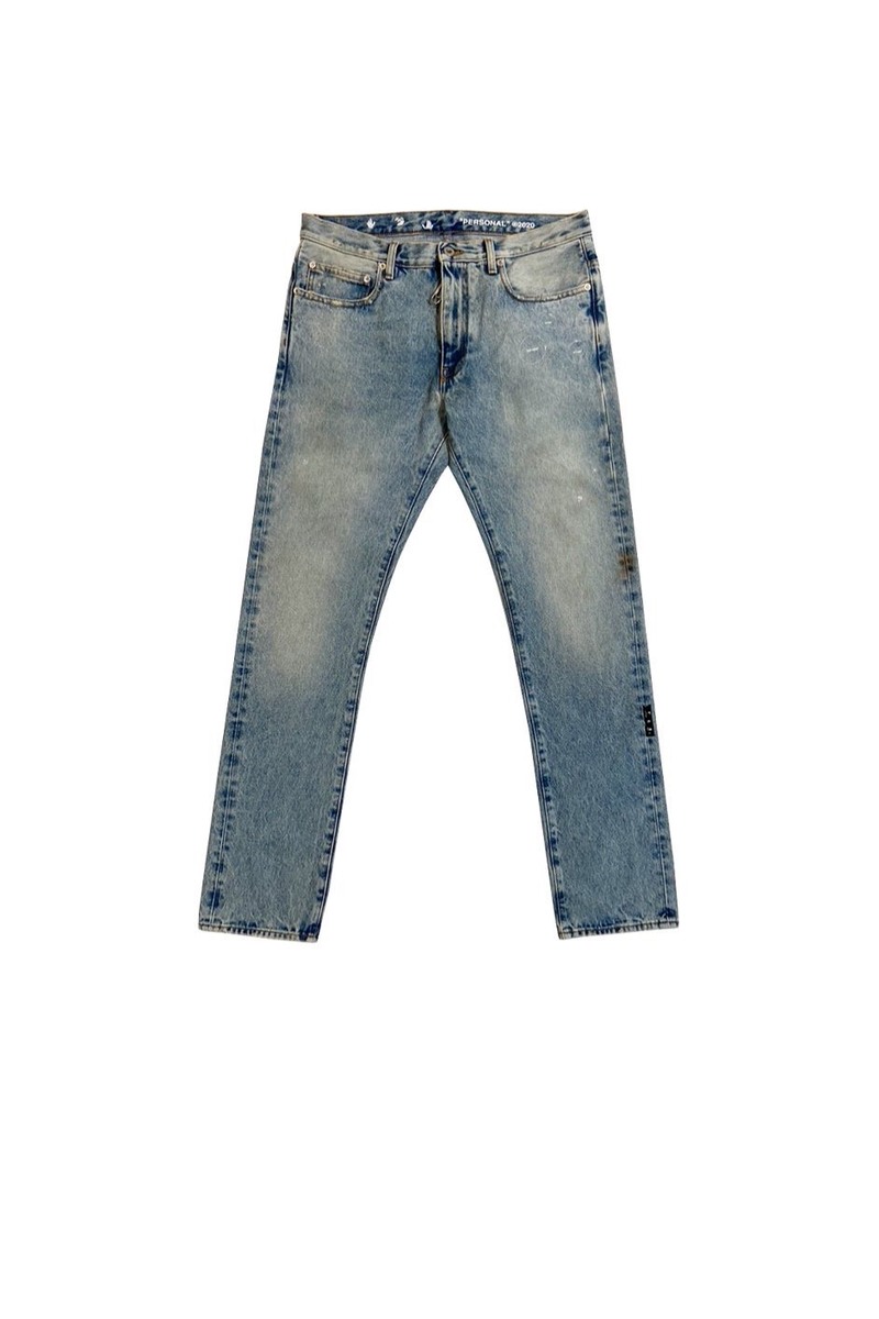 HAND OFF POCKET SLIM JEANS DIRTY BLUE WHIT