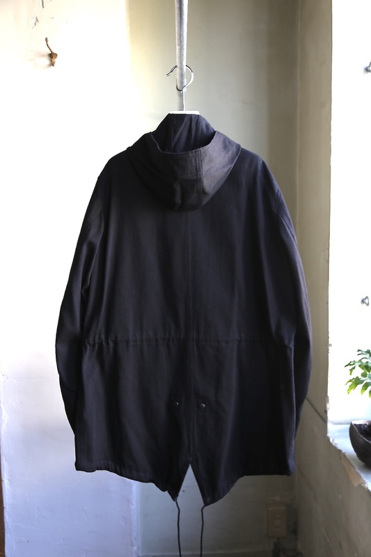Y's BANG ON! Military hooded-Coat Black denim発売 - 画像2枚目