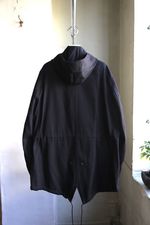 Y's BANG ON! Military hooded-Coat Black denim発売 2