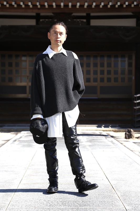 sulvam Slit over knit"CHARCOAL"(SM-K09-850)発売 1