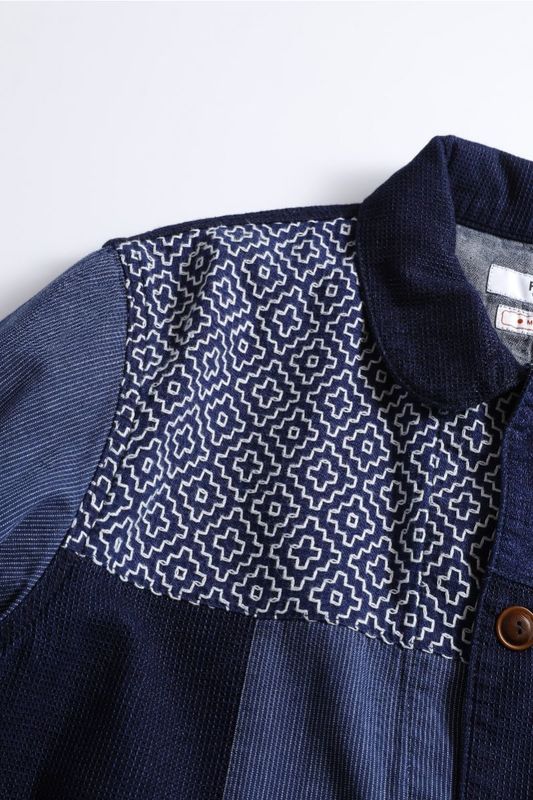 FDMTL ファンダメンタル / BORO PATCHWORK COVERALL JACKET RINSE発売 - 画像5枚目