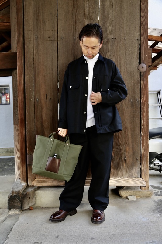 Hender Scheme campus bag small(mj-rb-cba)khaki green発売 - マーク