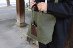 Hender Scheme campus bag small(mj-rb-cba)khaki green発売 4