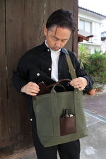 Hender Scheme campus bag small(mj-rb-cba)khaki green発売 3