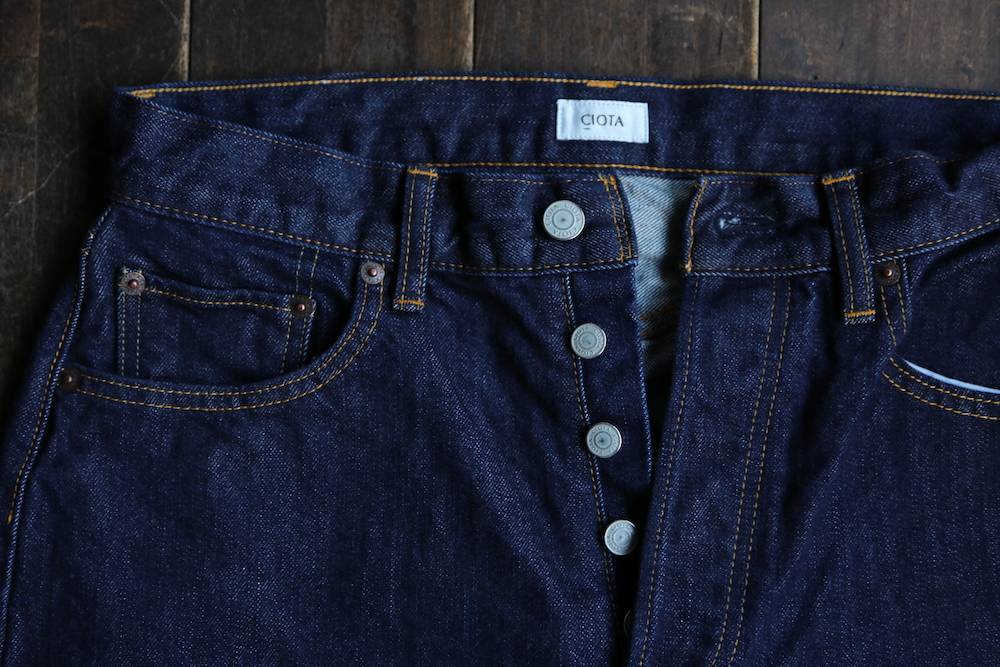 CIOTA (シオタ) 本藍スビンコットン 13.5oz ストレートデニム
