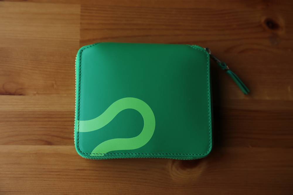 Wallet COMME des GARCONS コムデギャルソン ルビーアイ二つ折りZIP財布(SA2100RE)GREEN発売 - 画像4枚目