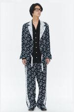 sulvam サルバム Reversible side chapter pants(SN-P08-200)BLACK×WHITE発売 2