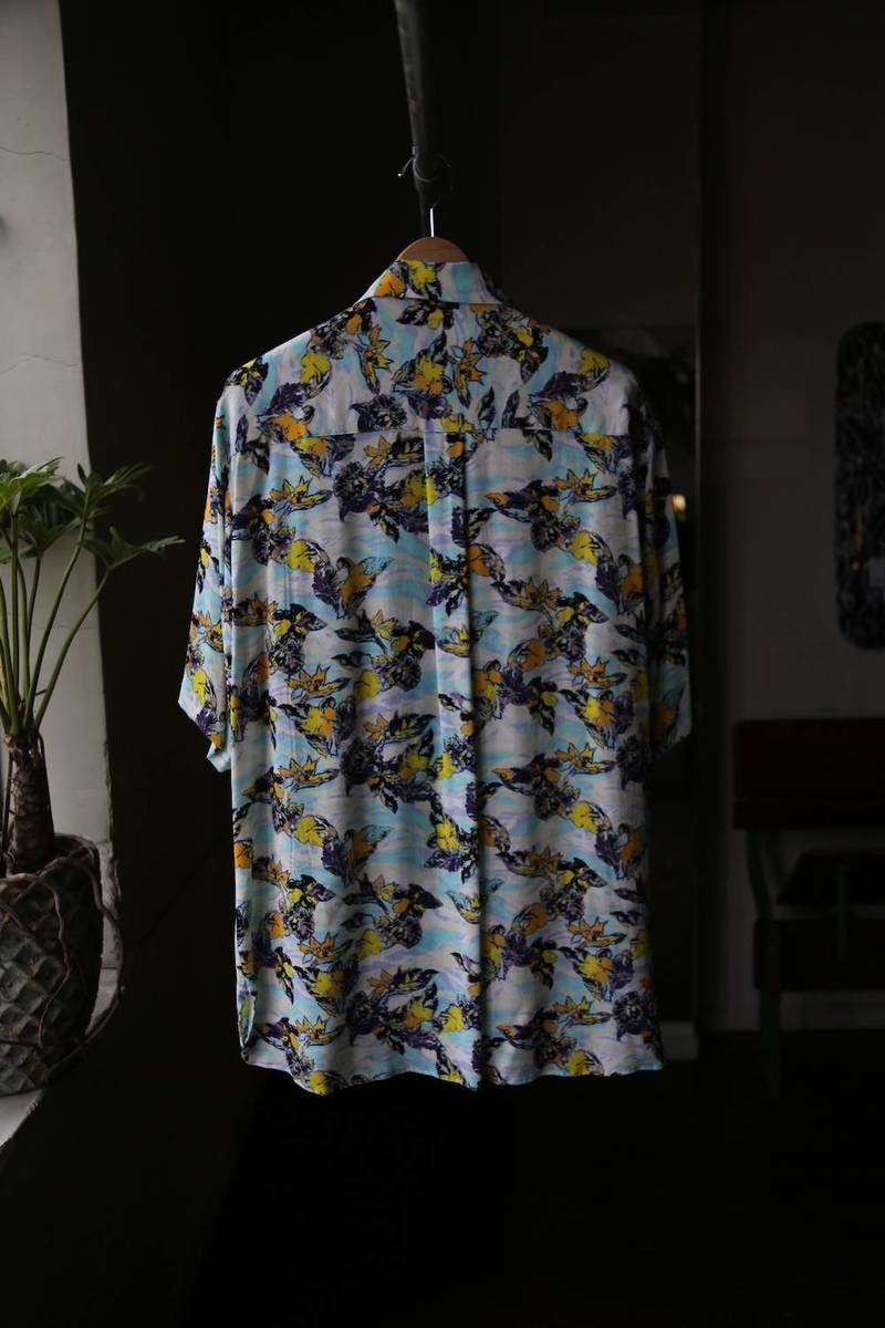 sulvam サルバムShort sleeve ALOHA shirt(SN-B07-020)SAX 発売 - 画像4枚目