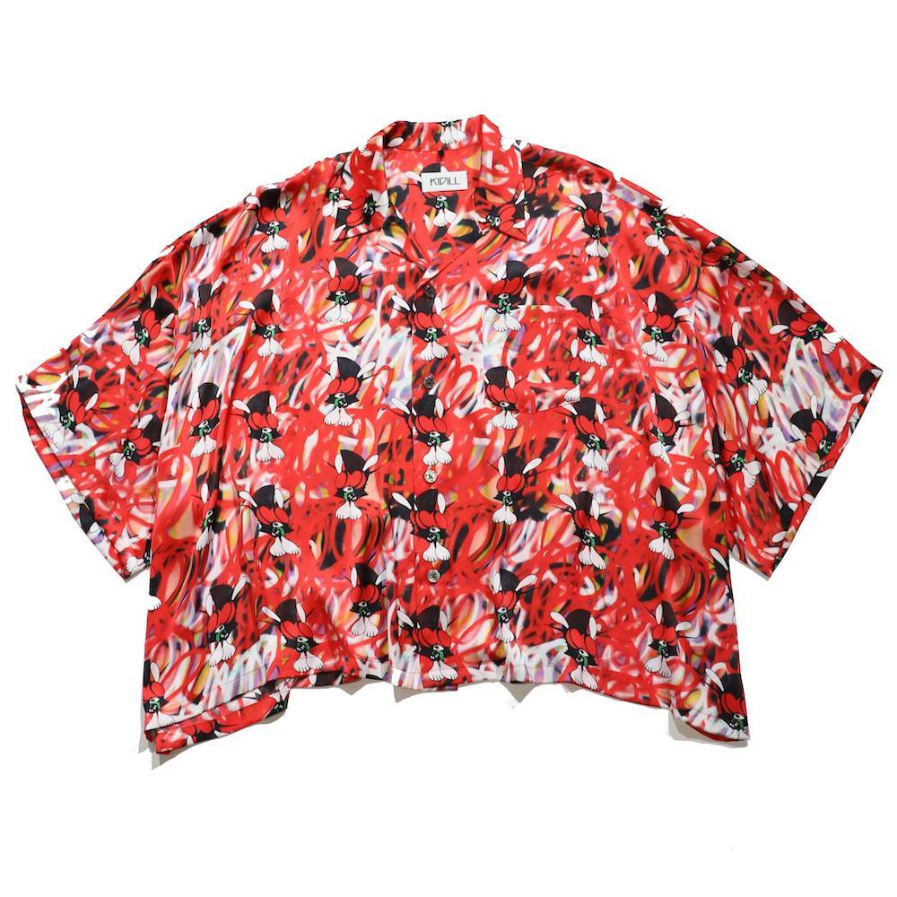 KIDILL×SKOLOCT CHAOS RED アロハシャツ　柄シャツ KIDILL×SKOLOCT WIDE ALOHA SHIRTS (KLSKT02)発売 - マーク 山口