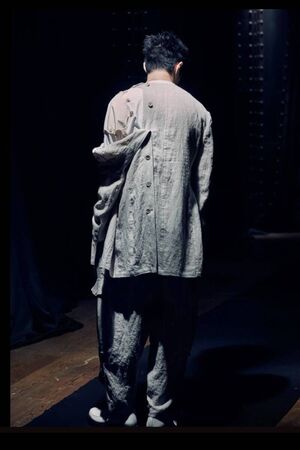 yohji yamamoto N-襟なし左身釦あきリネンジャケット(HD-J21-303)BEIGE発売 - 画像3枚目