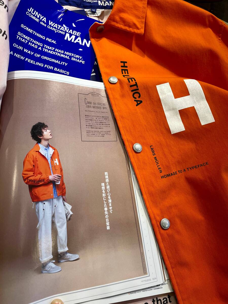 JUNYA WATANABE COMME des GARCONS MAN Helveticaリバーシブルコーチ ...