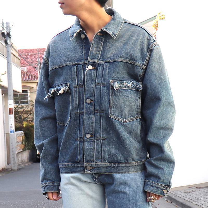 Maison Margiela / MMA Vintage Marble Denim Jacket - コウズ リック 